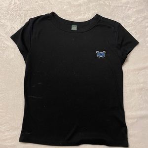 Large Black Wild Fable Crop Top